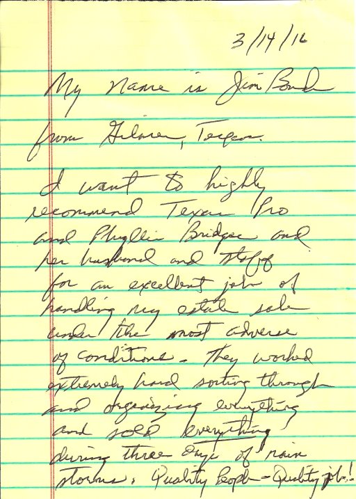 Jim B. letter